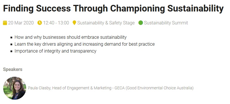 Sydney Build 2020_Find Success Through Championing Sustainability